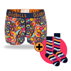 12 Month Pre-Paid: Ladies Boxer Shorts & Free Socks - Monthly Subscription [G2]