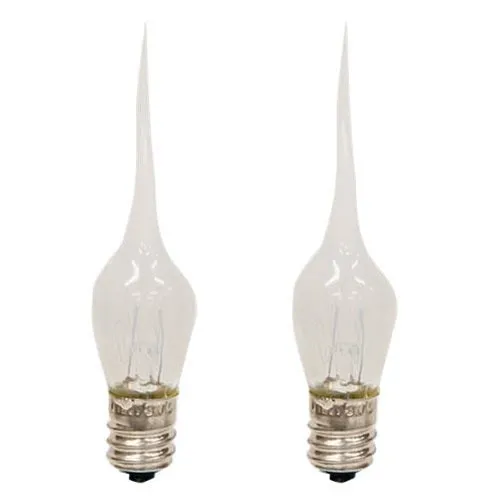 2/Pkg 3 Watt Clear Silicone Pearl Bulbs Candelabra Base (Pack of 4)