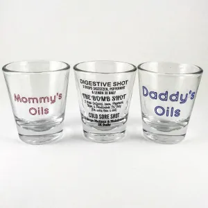 3 - Pack Buy2Get1 Free Shot Glasses - Essential Oils Shot Glasses