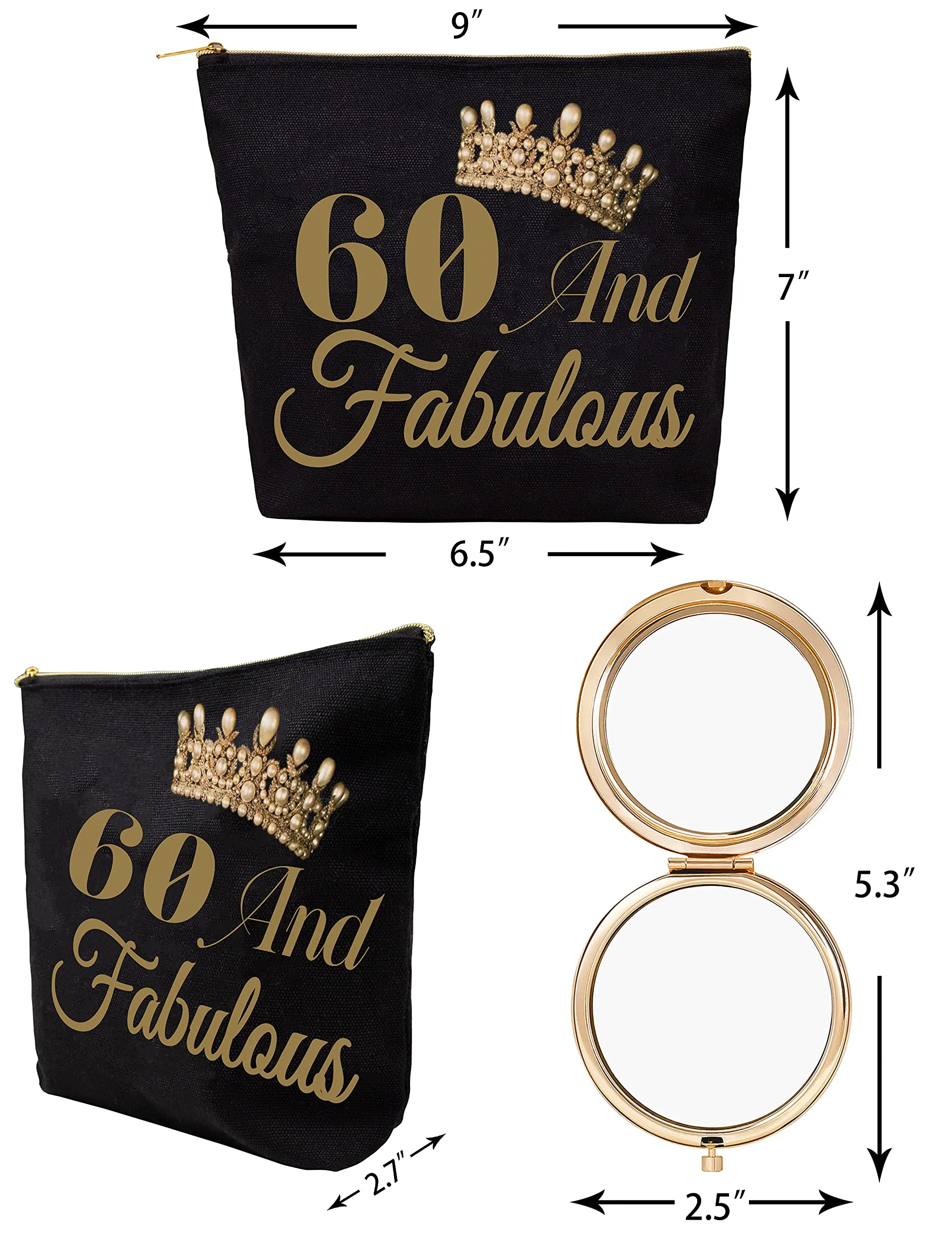 60th Birthday Gifts for Women,60 Year Old Gifts for Women,60th Birthday Mirror,60th