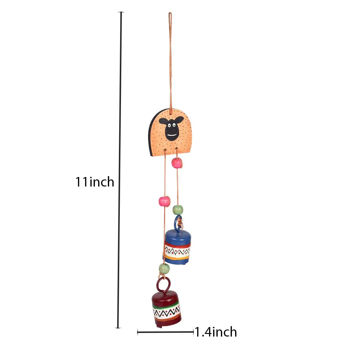 Aakriti Aet Creations Tintin Dog Windchime with Two Metal Bells