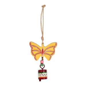 Aakriti Art Creations Yellow Butterfly Wind Chimes for Home