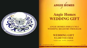 Angie Homes Offers Indian Wedding Gift Voucher for Tea Sets