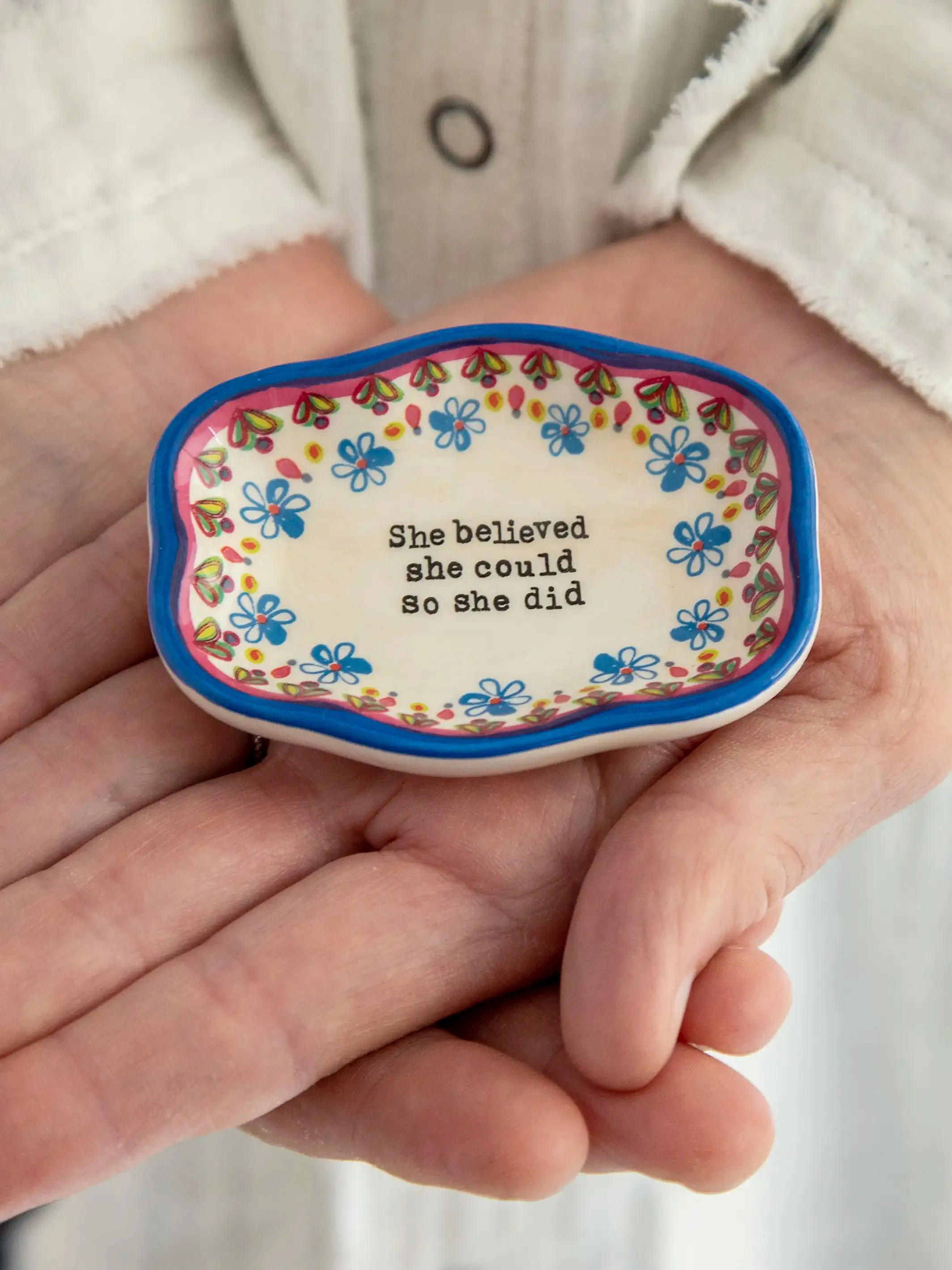 Artisan Trinket Dish - She Believed