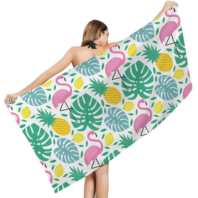 Beach Towel Printed Beach Towel Quick-drying Double-sided Cashmere Microfiber Bath Swimming Towels