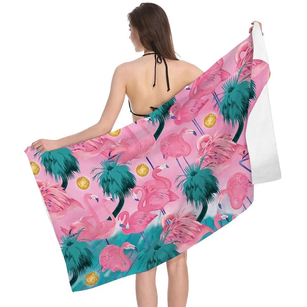 Beach Towel Printed Beach Towel Quick-drying Double-sided Cashmere Microfiber Bath Swimming Towels