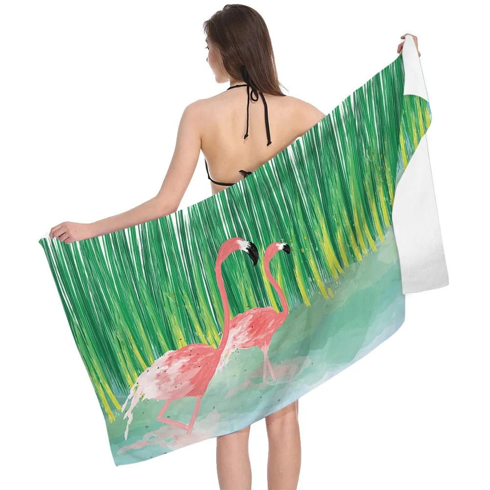 Beach Towel Printed Beach Towel Quick-drying Double-sided Cashmere Microfiber Bath Swimming Towels