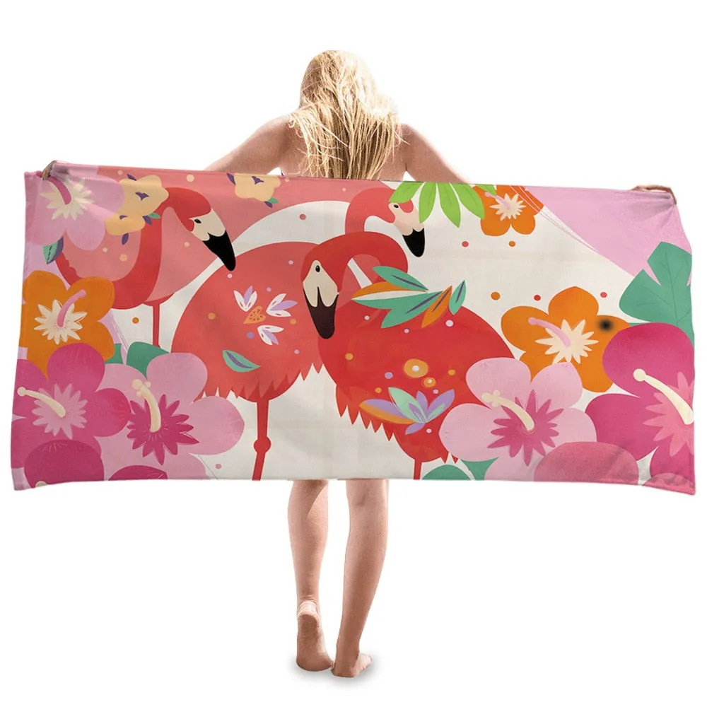 Beach Towel Printed Beach Towel Quick-drying Double-sided Cashmere Microfiber Bath Swimming Towels