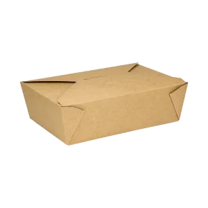 Bio Pack #3- 76 fl oz Fold-To-Go Box- Kraft - 200 Containers Per Case