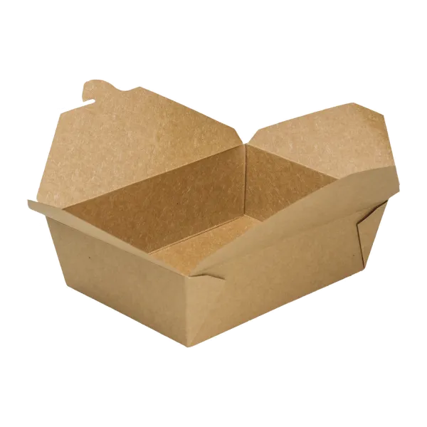 Bio Pack #3- 76 fl oz Fold-To-Go Box- Kraft - 200 Containers Per Case