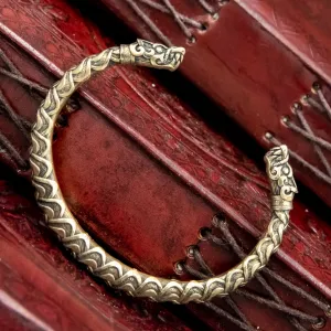 Bronze Fenrir (Wolf Head) Arm Ring