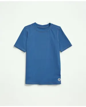 Brooks Brothers Boys Short Sleeve Rashguard Blue