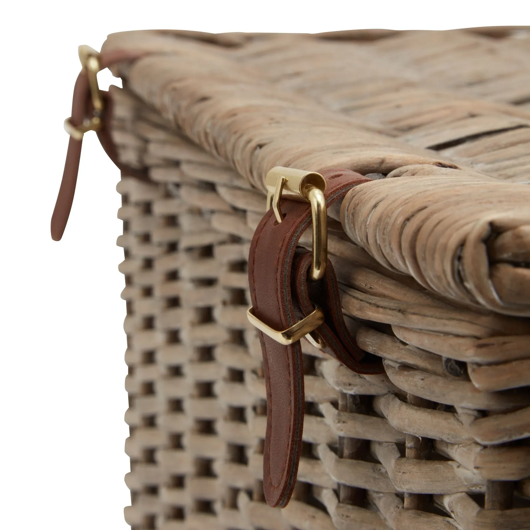 Brown Wicker Hamper Basket