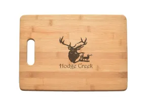 Buck Elk Kitchen Chef Baker Engraved Cutting Board CB37