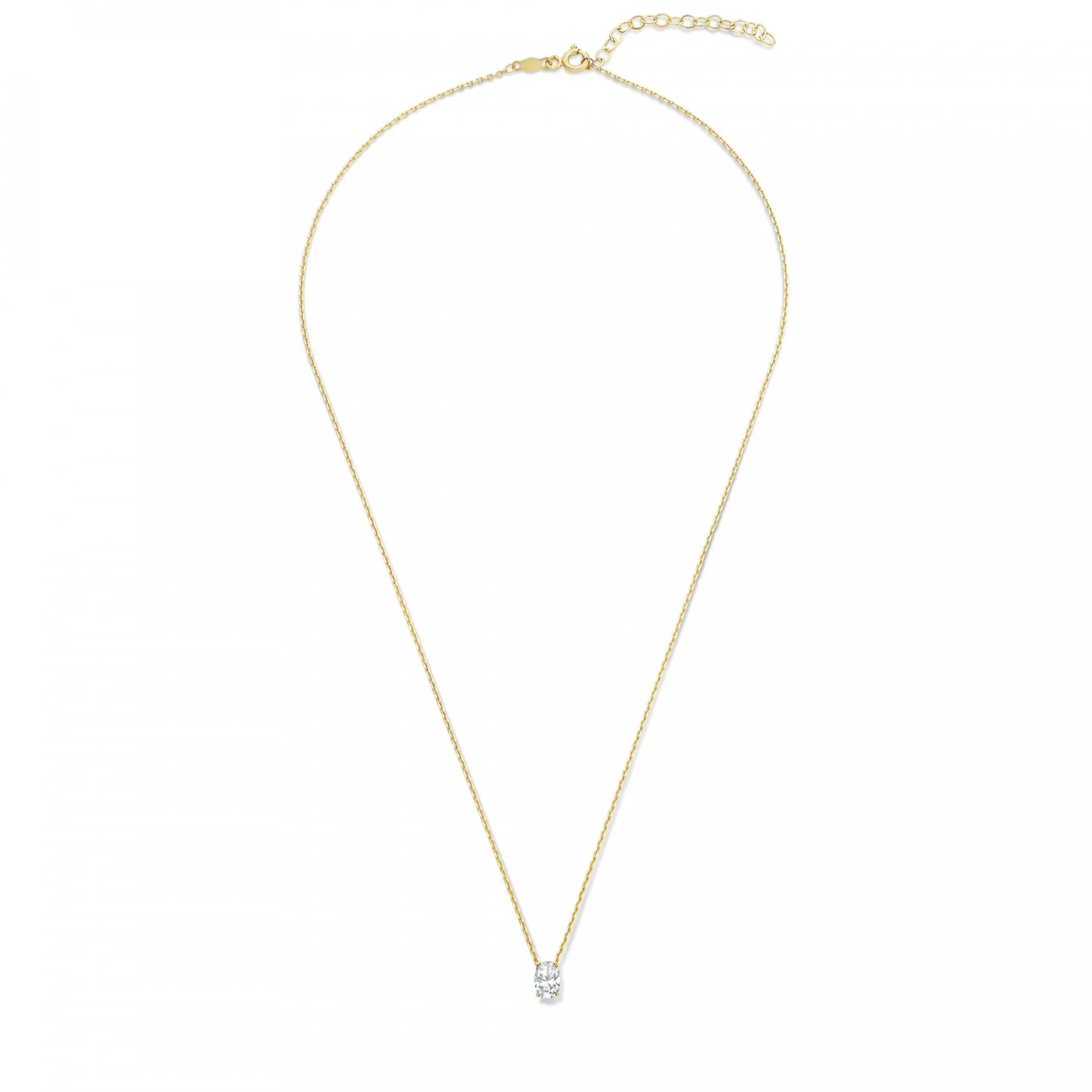 Cadeau d'Isabel 14 karat gold necklaces gift set with zirconia stones