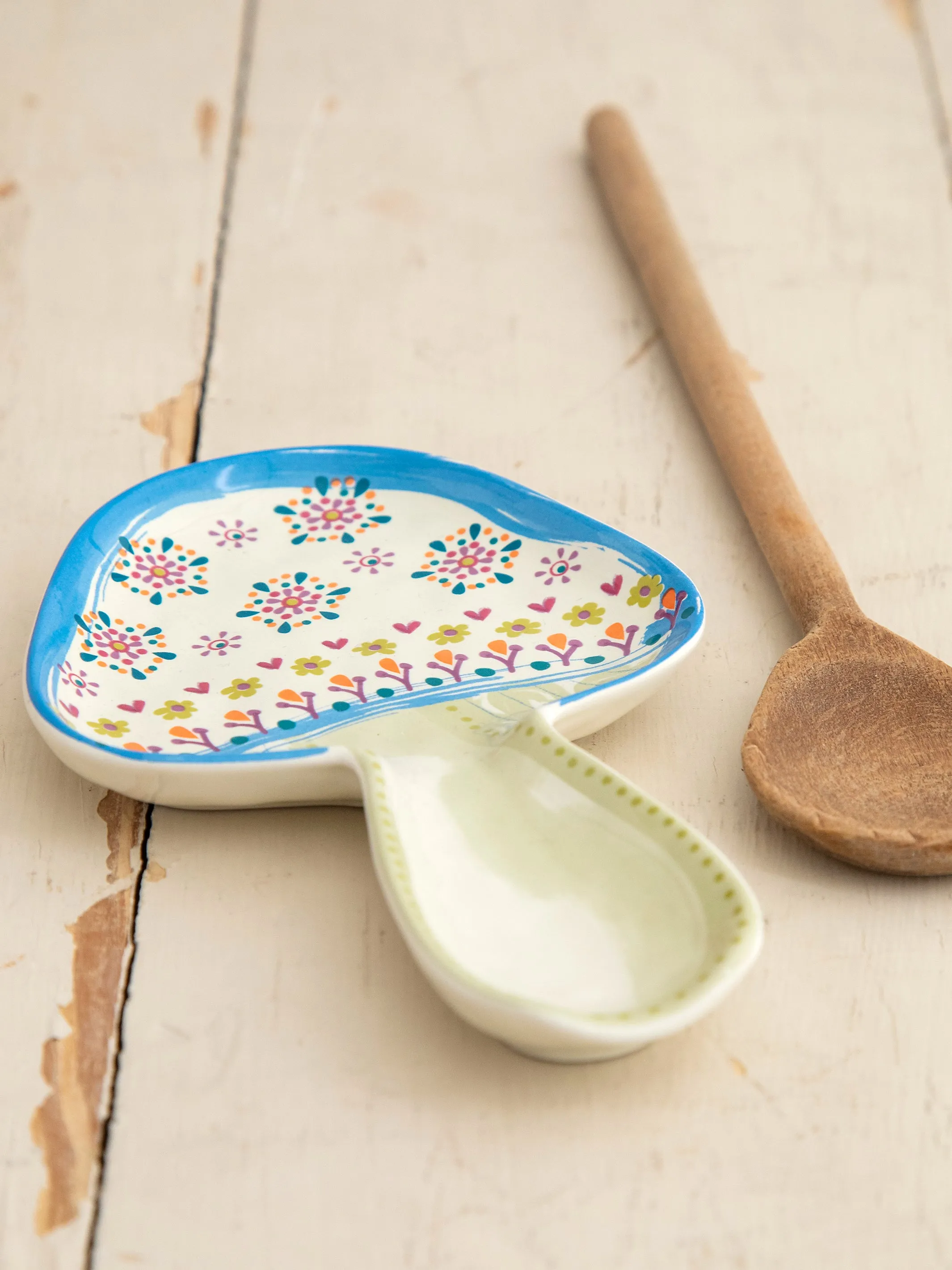 Ceramic Spoon Rest - Mushroom