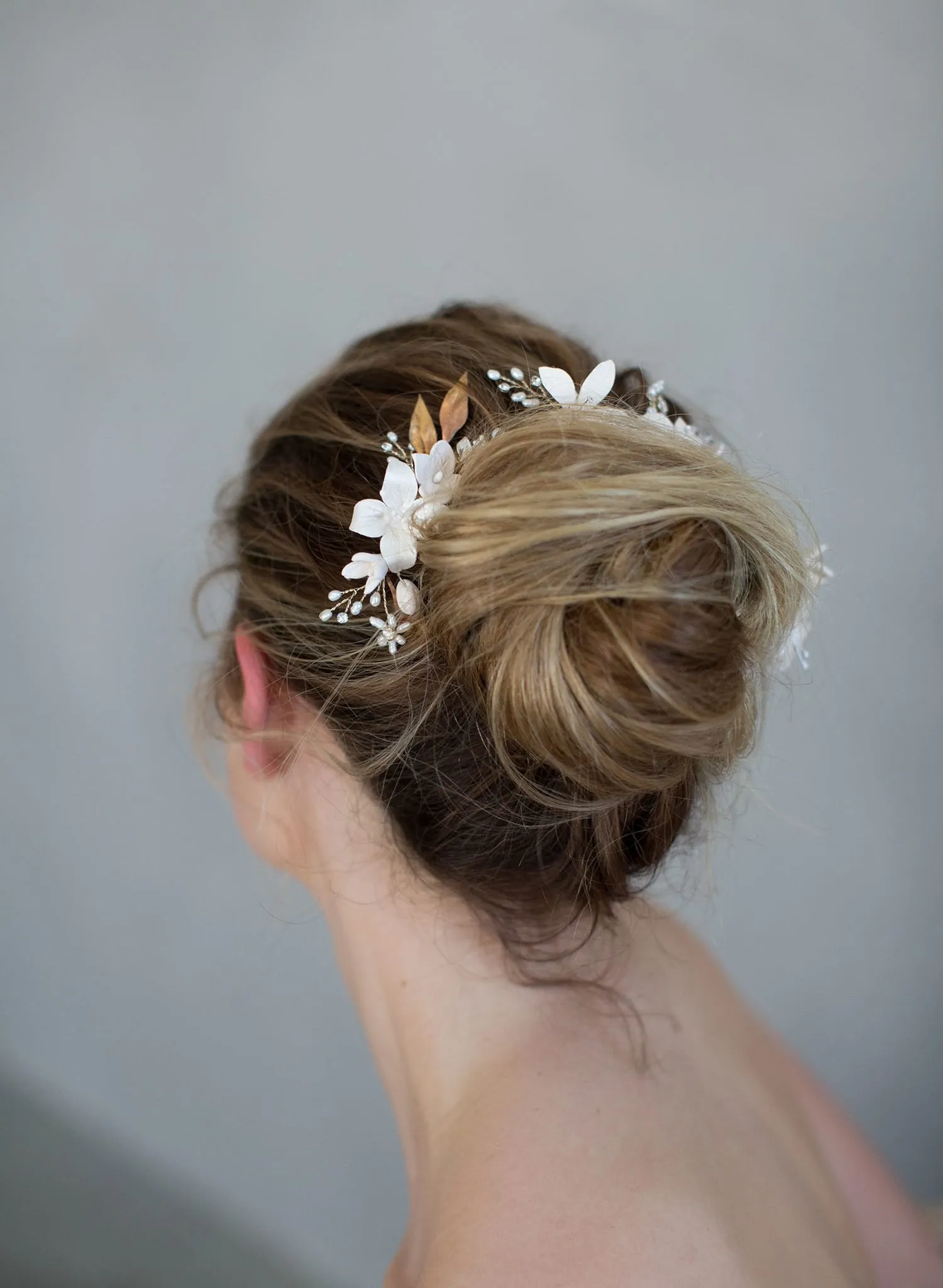 Cherry blossom hair pin and comb set - Style #768