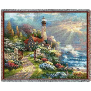 Coastal Splendor Woven Throw Blanket by James Lee©