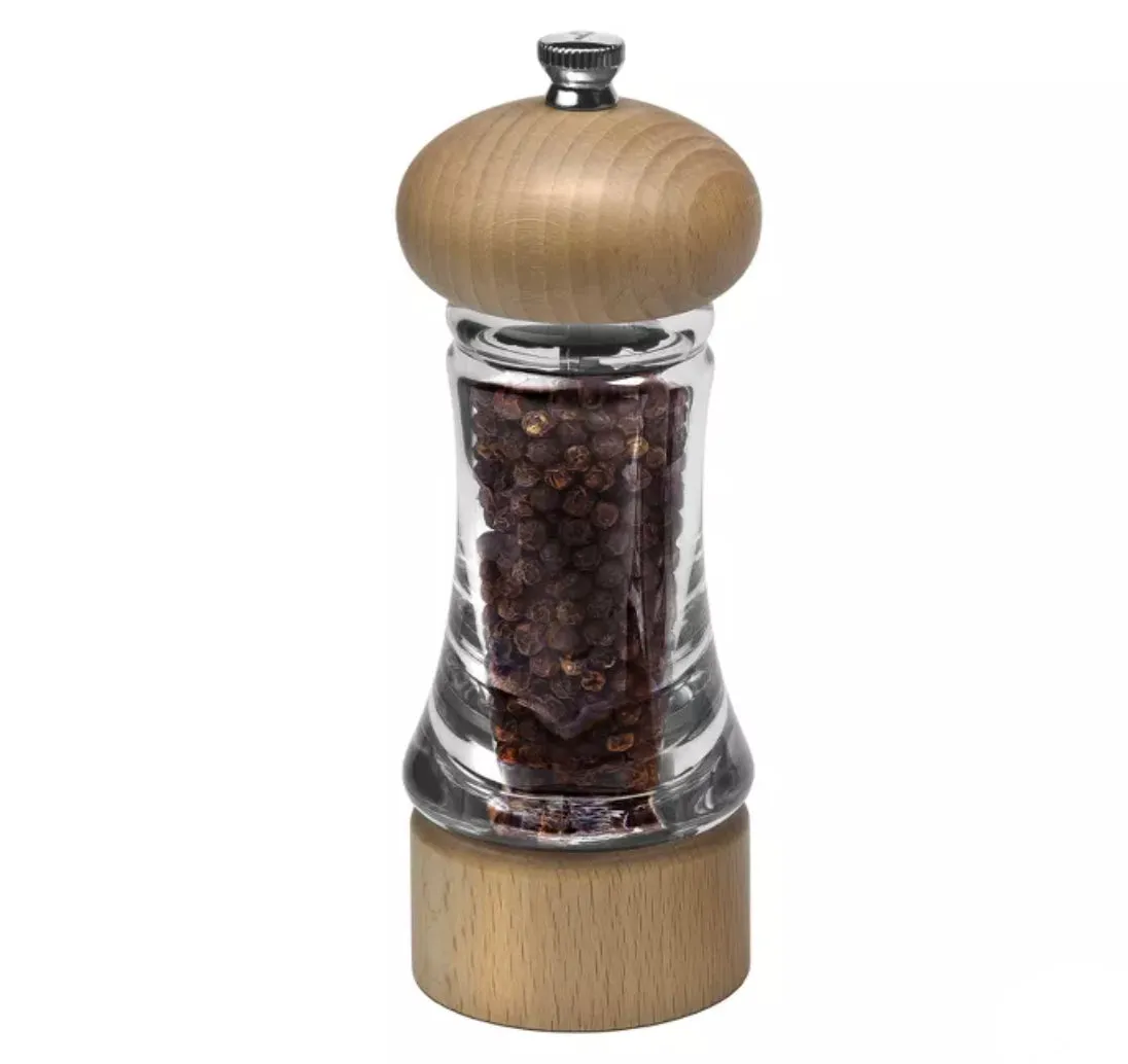 Cole & Mason Beech Wood Salt and Pepper Mill Gift Set – 6"