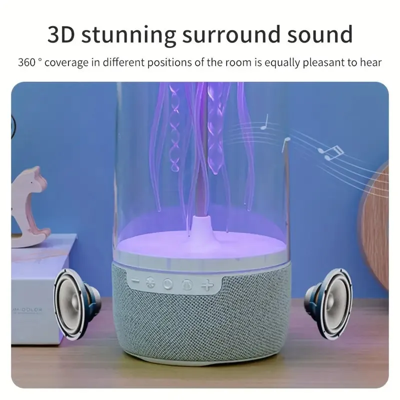 Colorful Jellyfish Mood Lamp Wireless Bluetooth Speaker