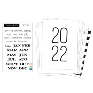 Concord & 9th Printed Calendar 5"X7" 15/Sheets 2022*