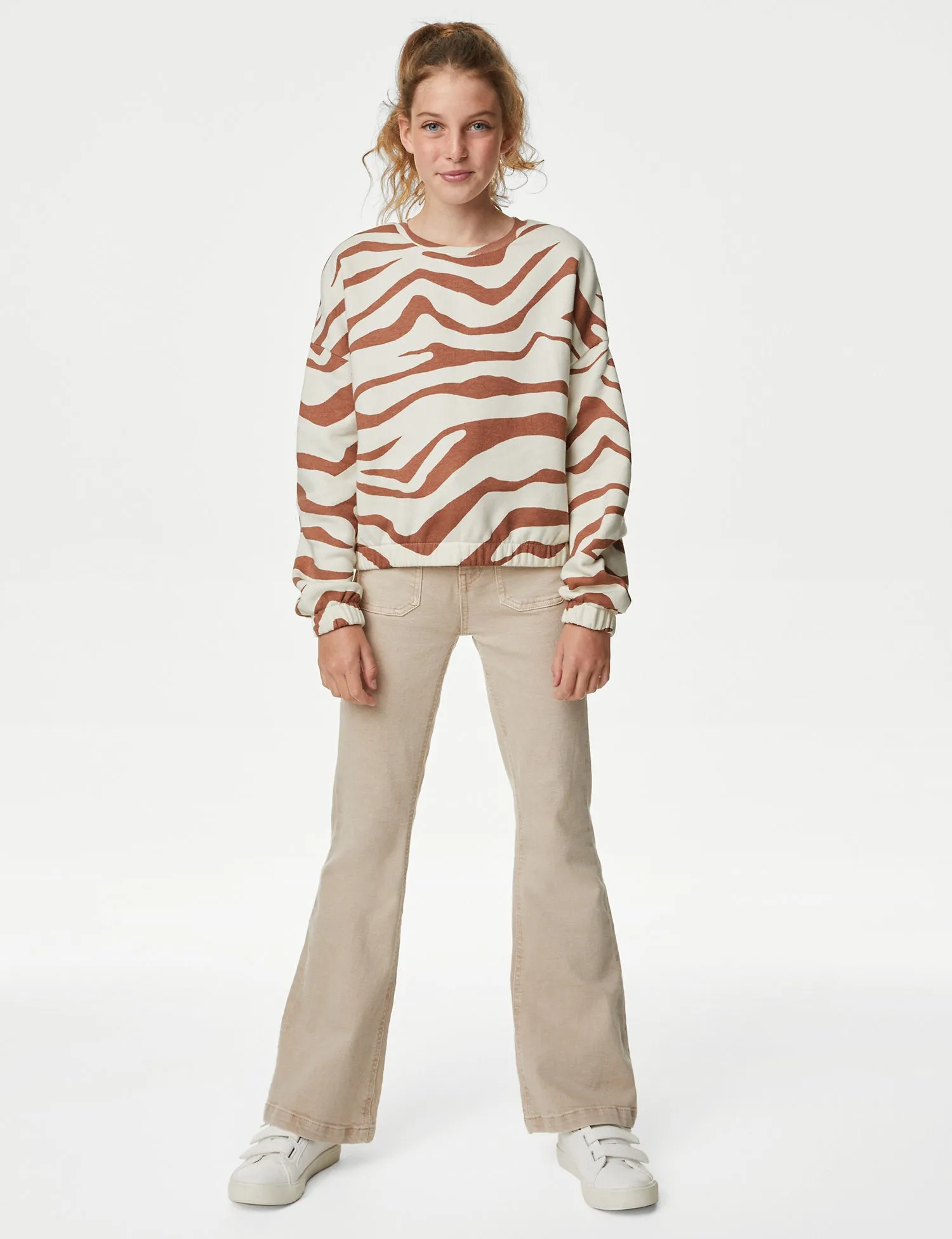 Cotton Rich Animal Print Sweatshirt