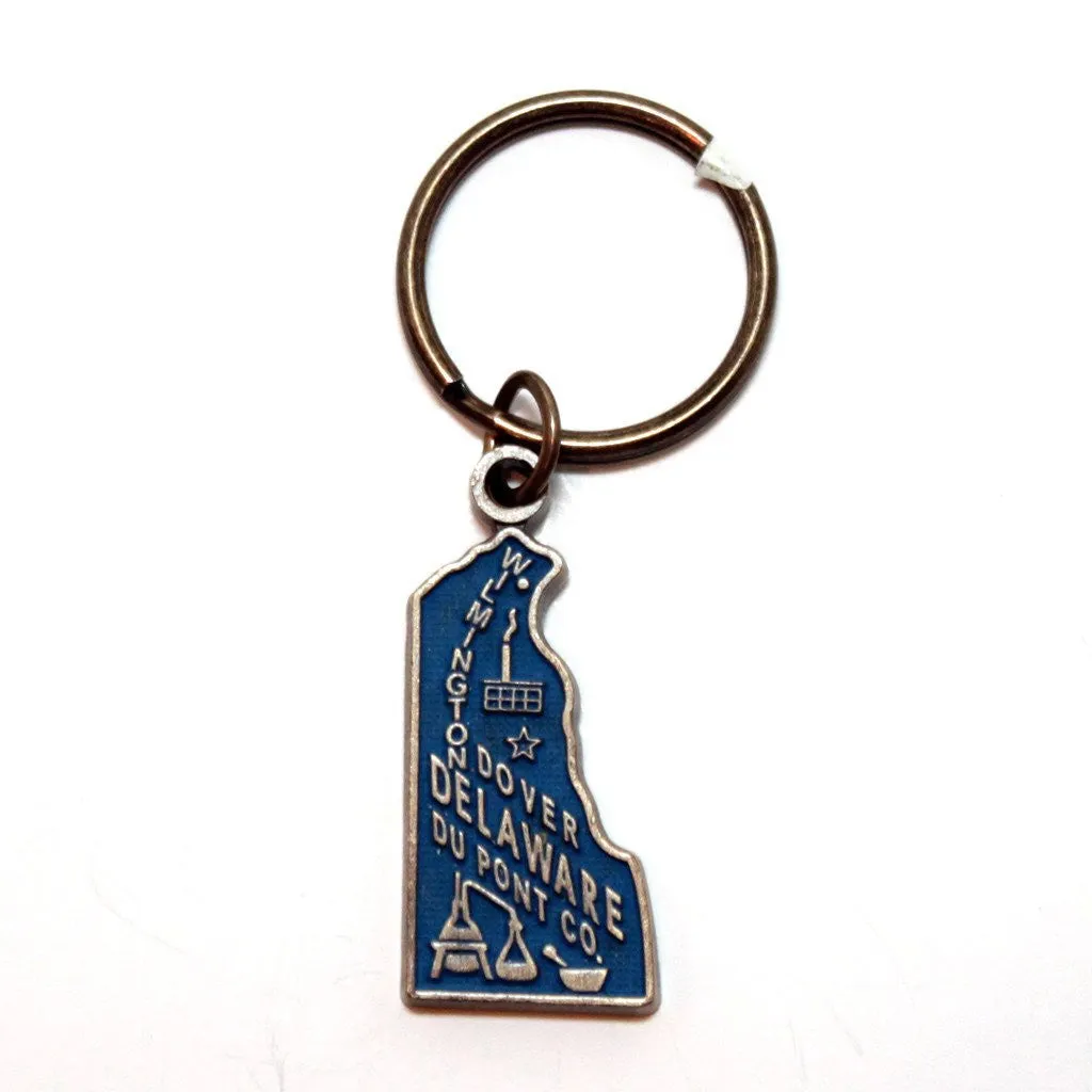 Delaware Keychain - High Quality Thick Metal State Key Ring