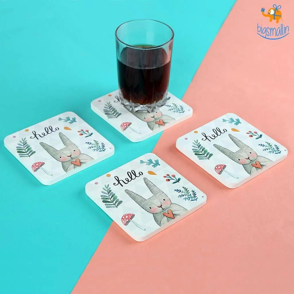 Diatomite Absorbent Drink Coasters - Set of 4