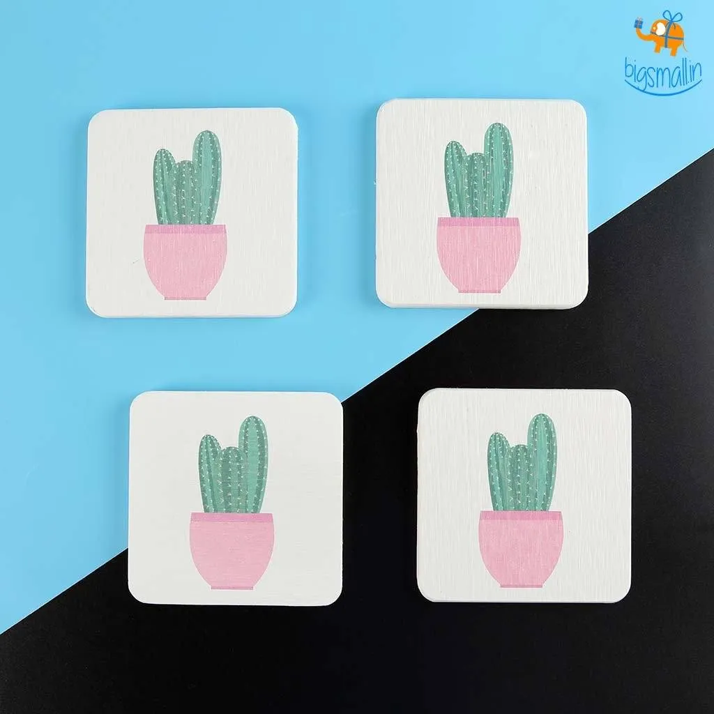 Diatomite Absorbent Drink Coasters - Set of 4