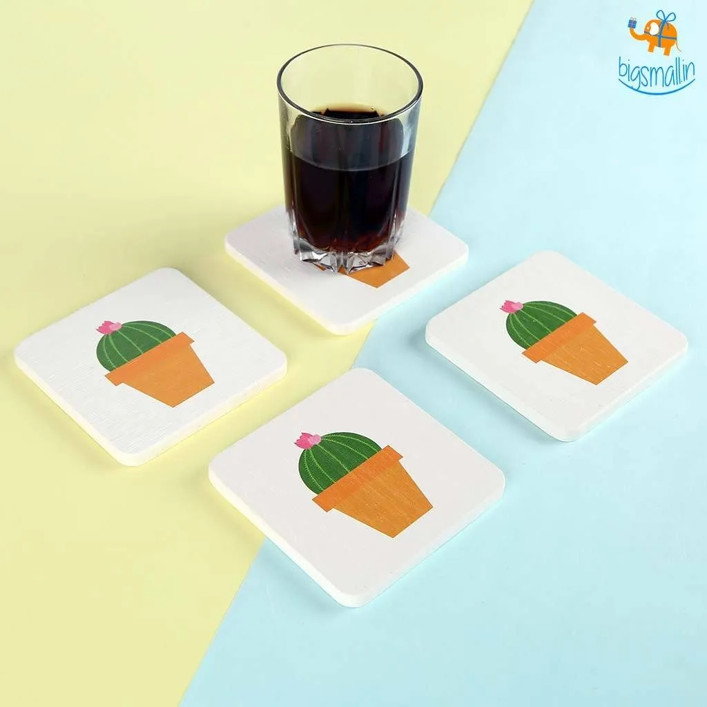 Diatomite Absorbent Drink Coasters - Set of 4