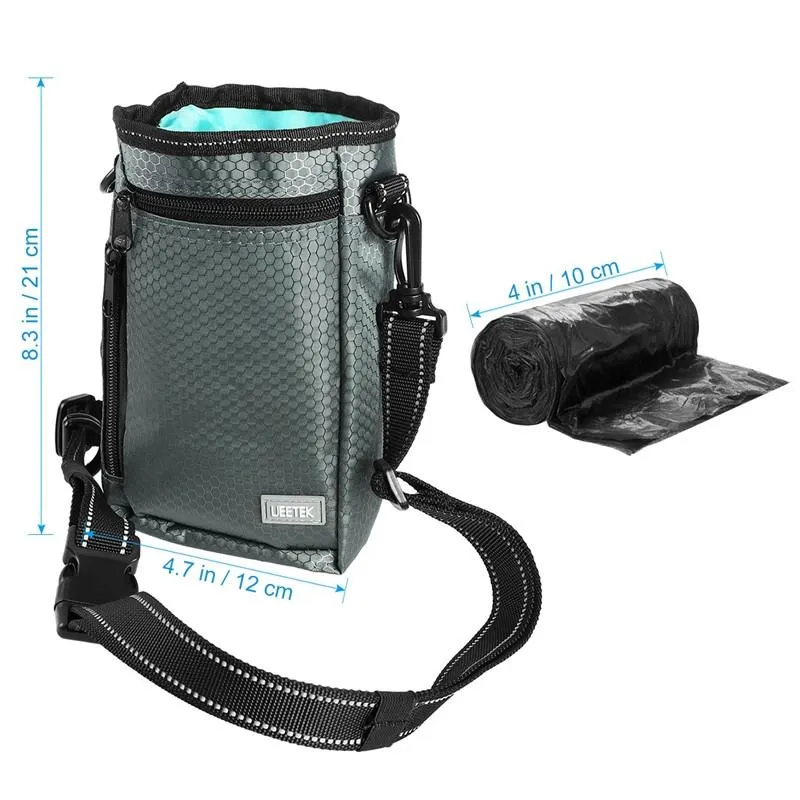 Dog Walking Bag with Built-in Poop Bag Dispenser, free shipping