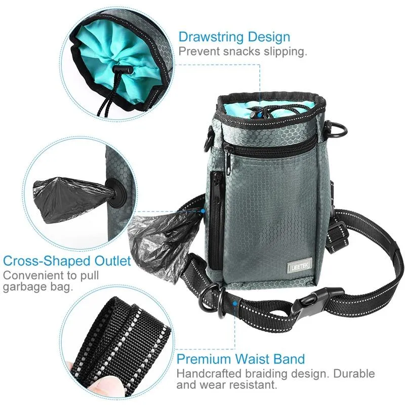 Dog Walking Bag with Built-in Poop Bag Dispenser, free shipping