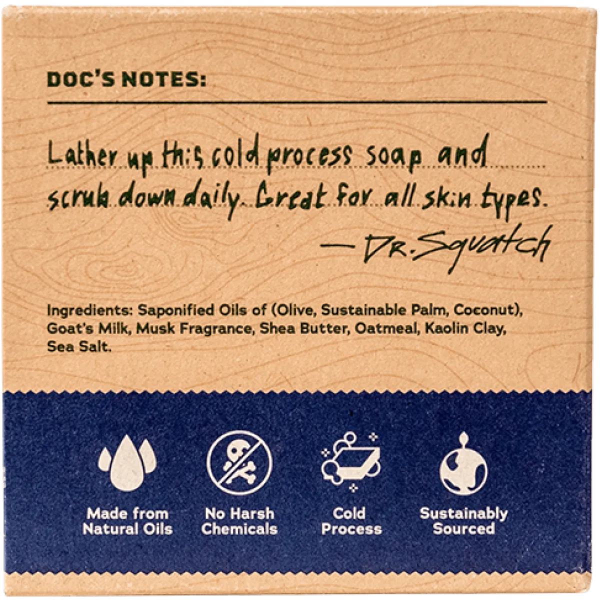 DR. SQUATCH BAR SOAP - DEEP SEA GOATS MILK