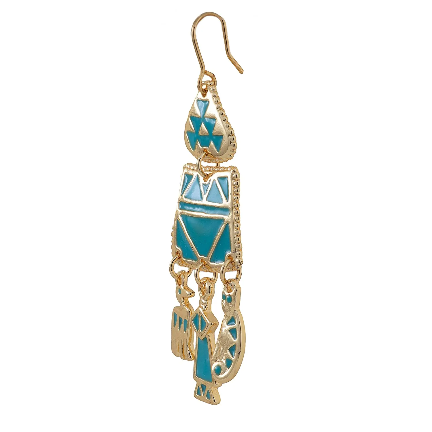 Estele Bohemian Multicolor Metal Earrings For Women