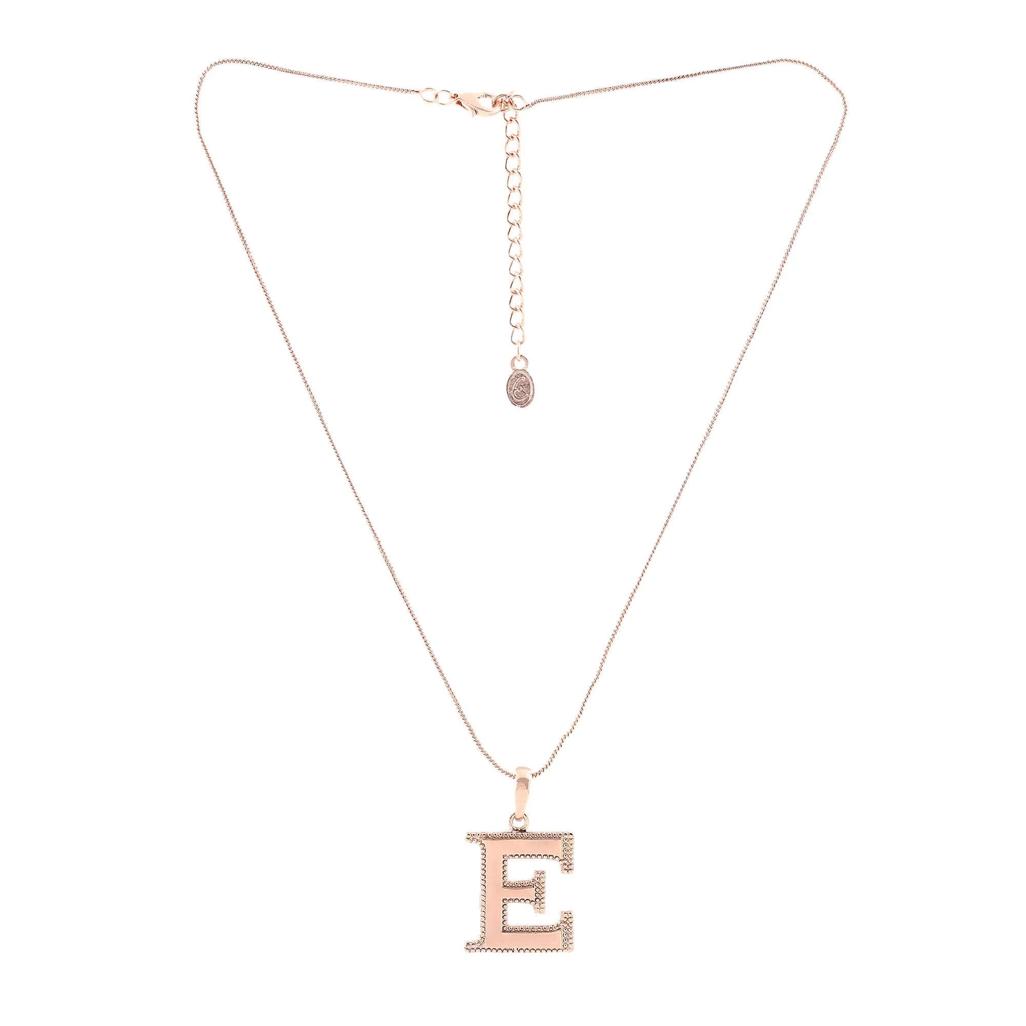 Estele - Charm E Rosegold plated Pendant