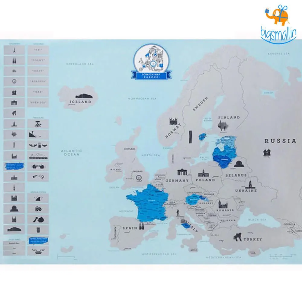 Europe Scratch Map