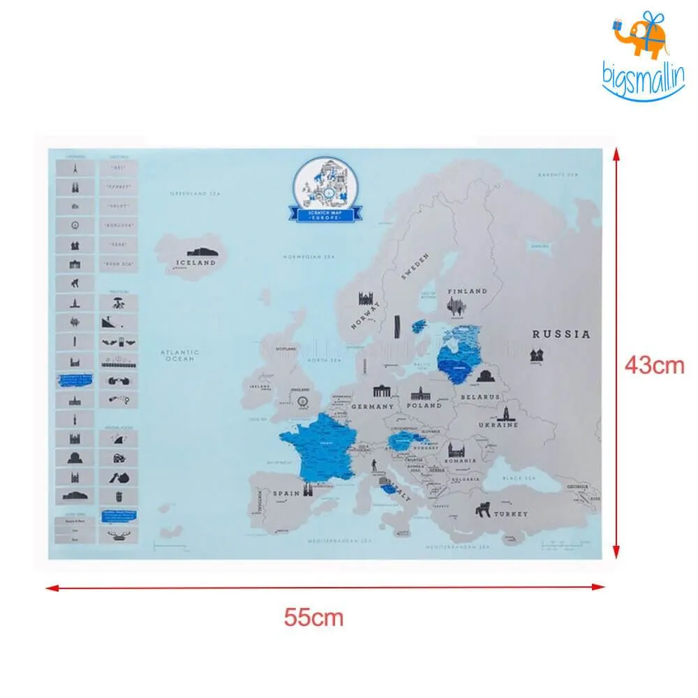 Europe Scratch Map