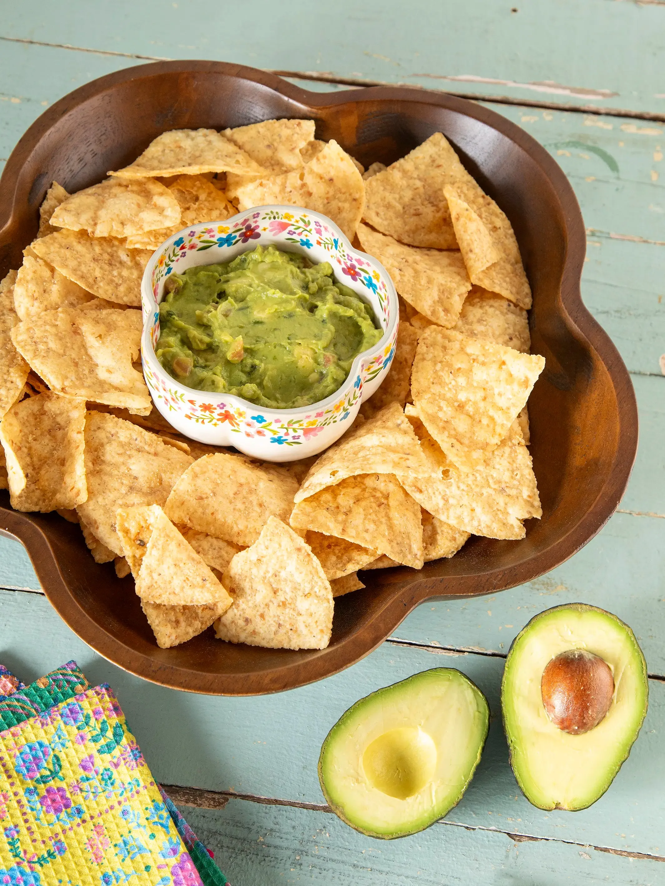 Flower Chip & Dip Serving Bowl