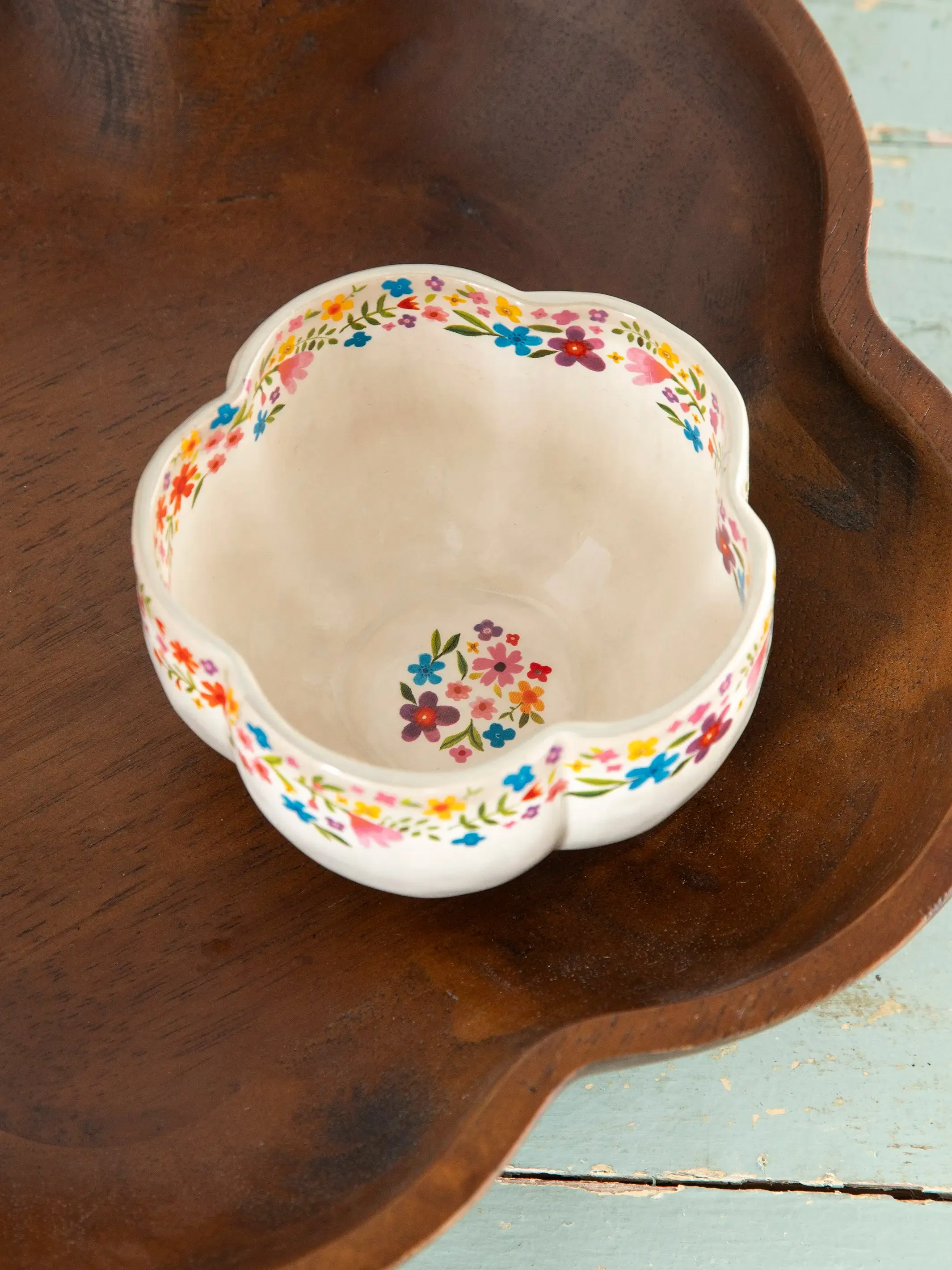 Flower Chip & Dip Serving Bowl