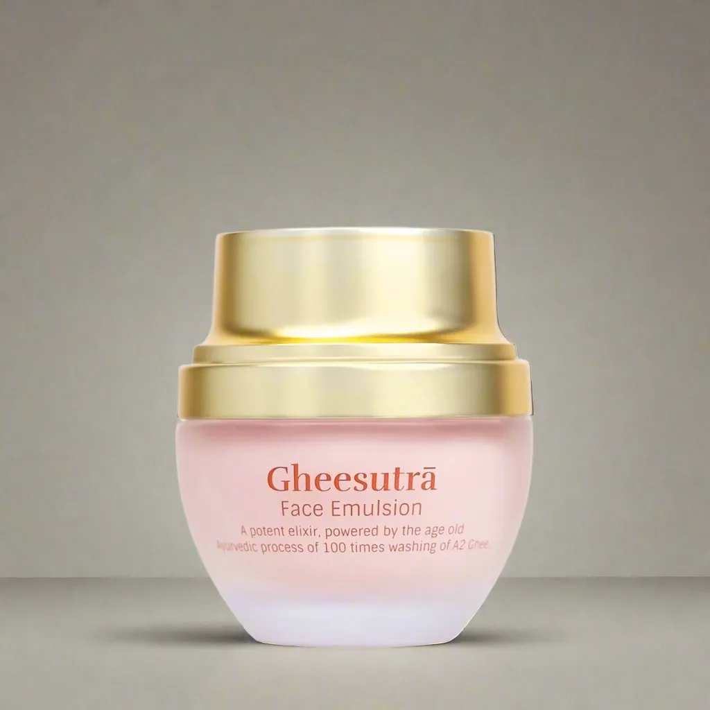 Gheesutra Face Emulsion 30ml - Hydrating Moisturizer