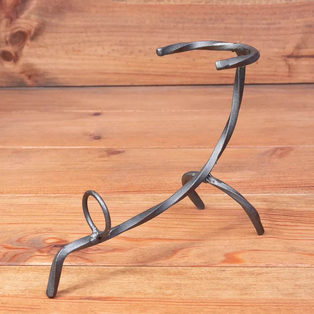 Hand Forged Iron Horn Stand (Small)