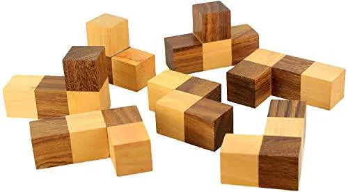 Handmade Complex Wooden Block Puzzle Game | Size 4"x3"x4.5"