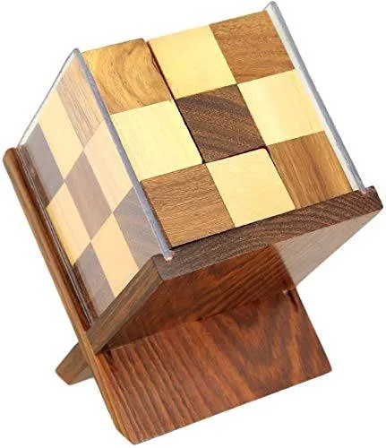 Handmade Complex Wooden Block Puzzle Game | Size 4"x3"x4.5"