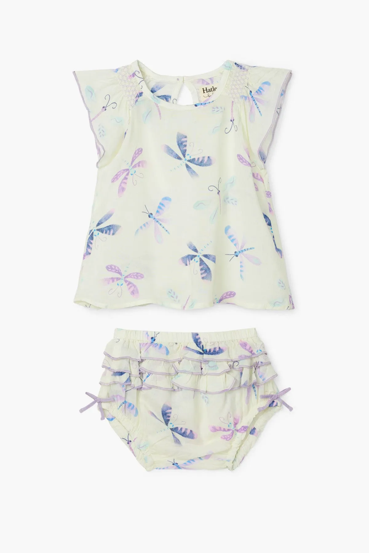 Hatley Painted Dragonflies Baby Girls Set (Size 9/12M left)