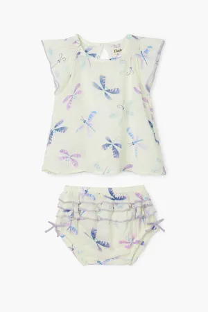 Hatley Painted Dragonflies Baby Girls Set (Size 9/12M left)