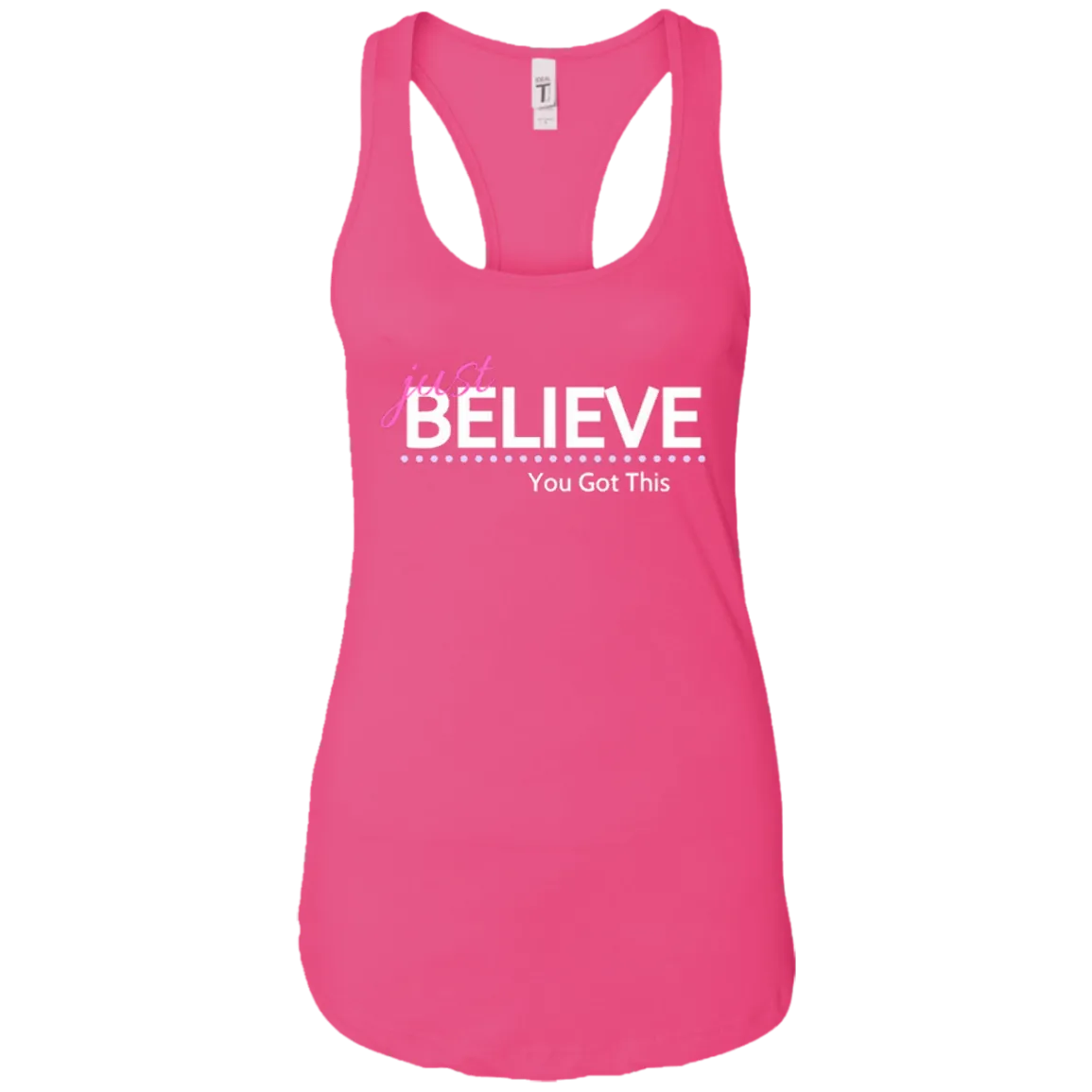 Just Believe Racerback Tank