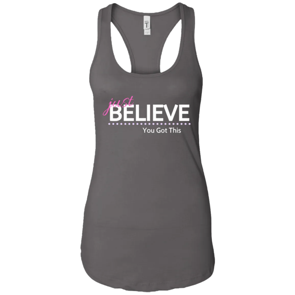 Just Believe Racerback Tank