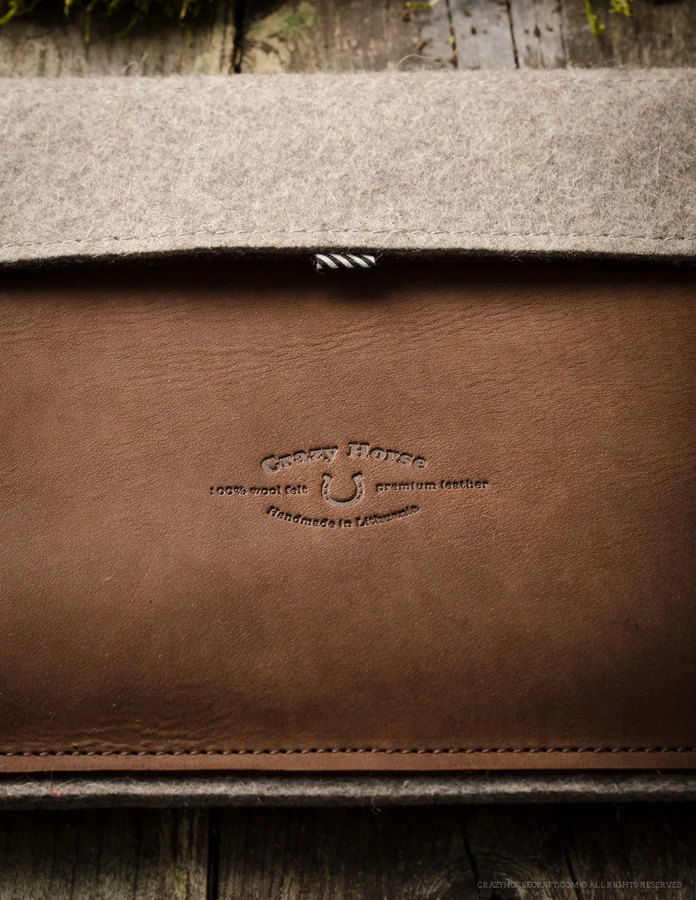 Leather MacBook 12 Case | WoodBrown