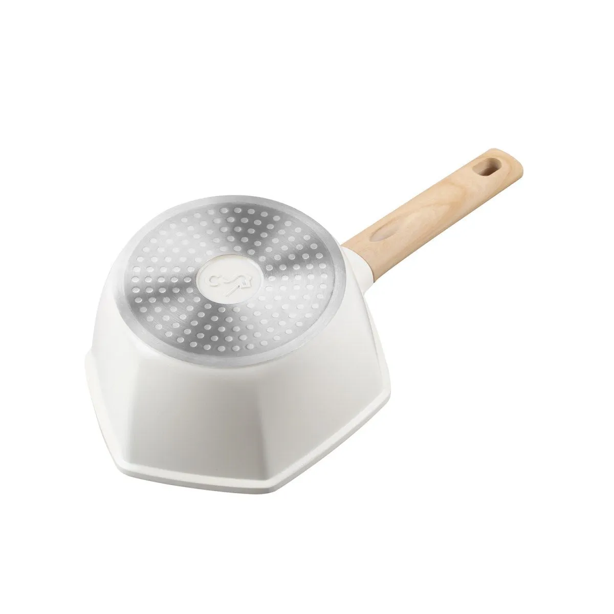 Maple Leaf 18cm White Non-stick Milk Pot - A Touch of Elegance in Your Kitchen