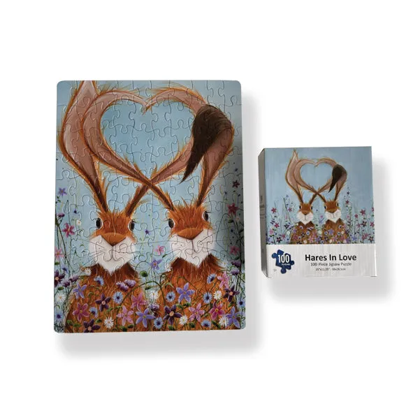 McMoo Hares In Love 100pc Jigsaw (JIG03HARE)